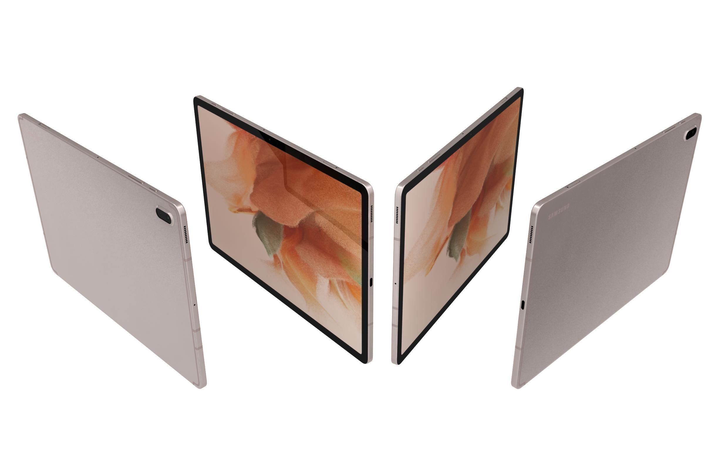 Samsung Galaxy Tab S7 FE Pink 3D model_4