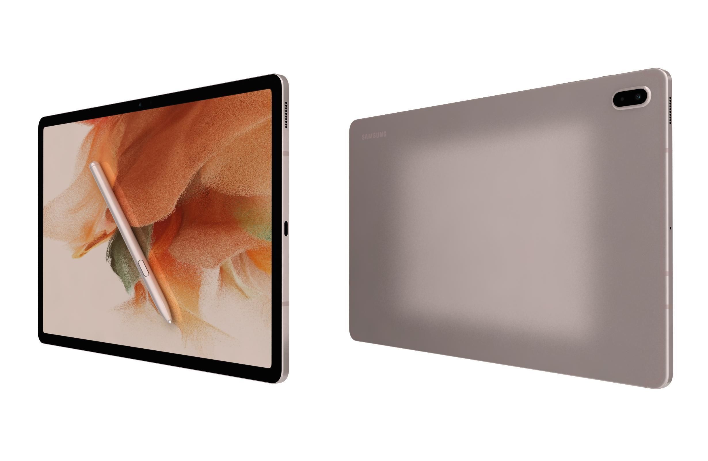 Samsung Galaxy Tab S7 FE Pink 3D model_7