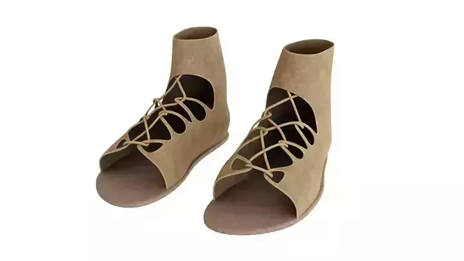 Ancient Greece Shoe Low-poly 3D model
