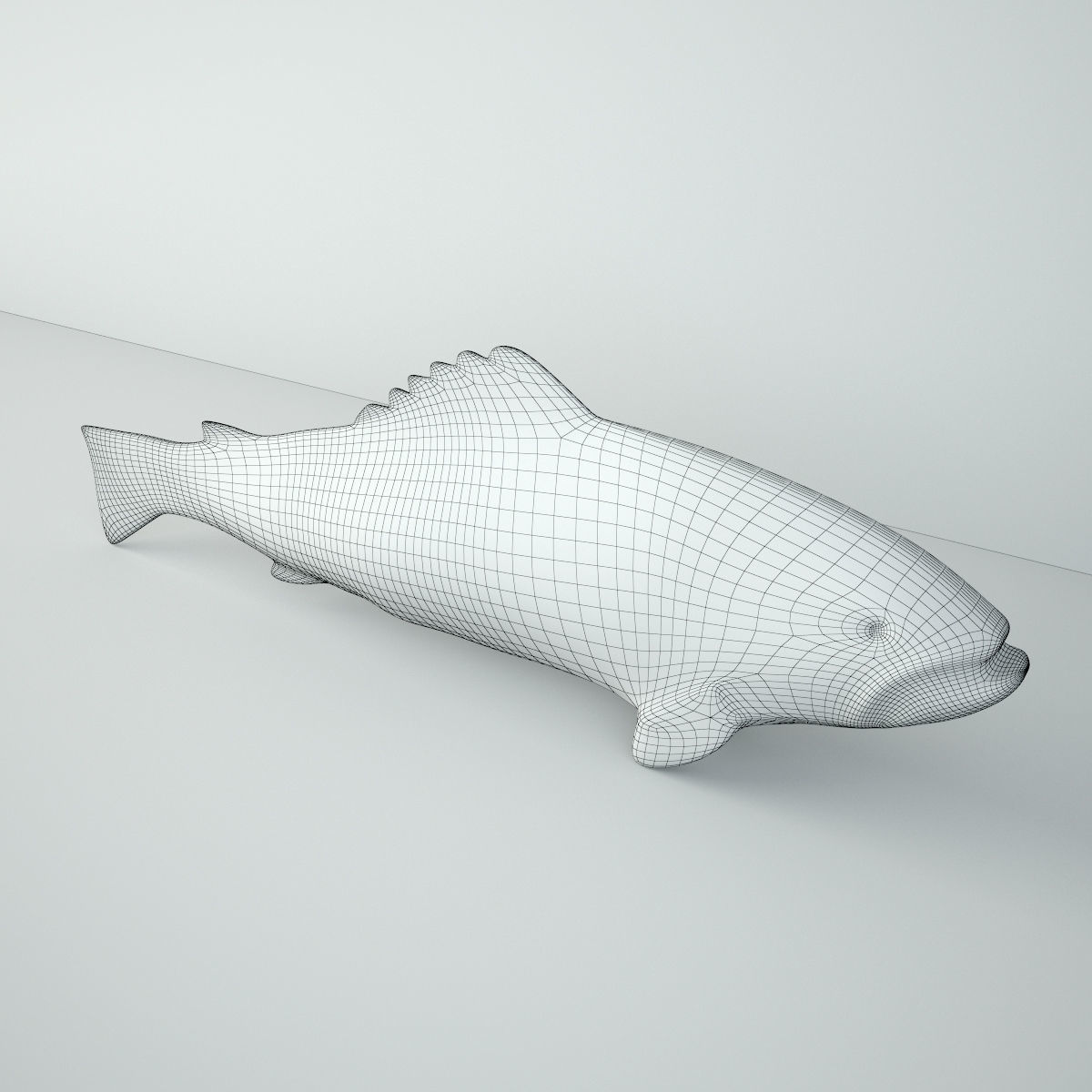 19th Century Folk Art Fish Weather Vane 3D model_4