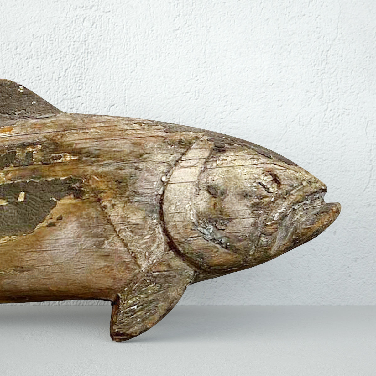 19th Century Folk Art Fish Weather Vane 3D model_5