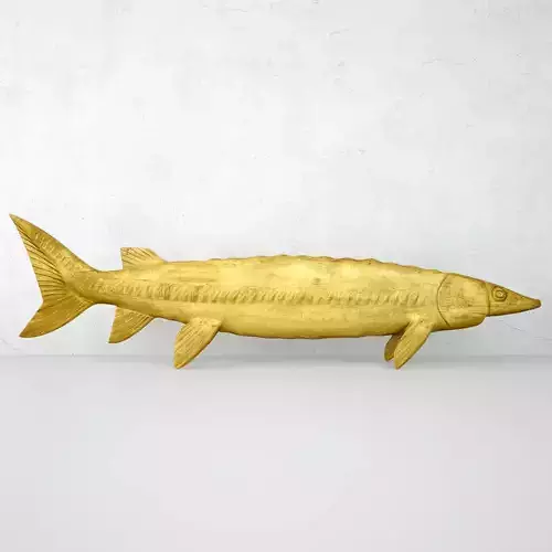 Monumental American Country Fish Market Trade Sign