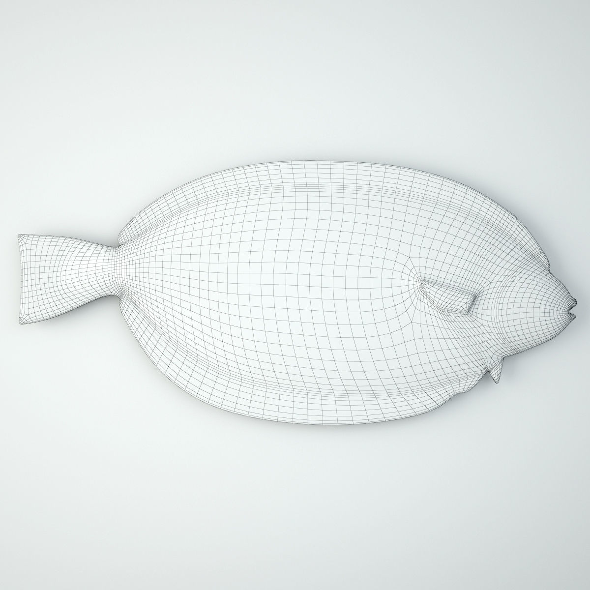 Monumental American Country Style Hanging Fish Sculpture 3D model_2