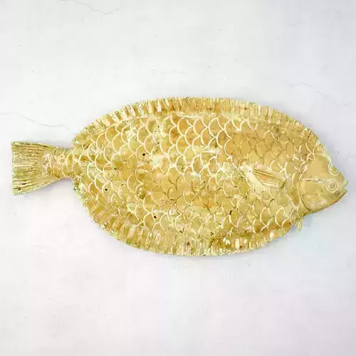 Monumental American Country Style Hanging Fish Sculpture