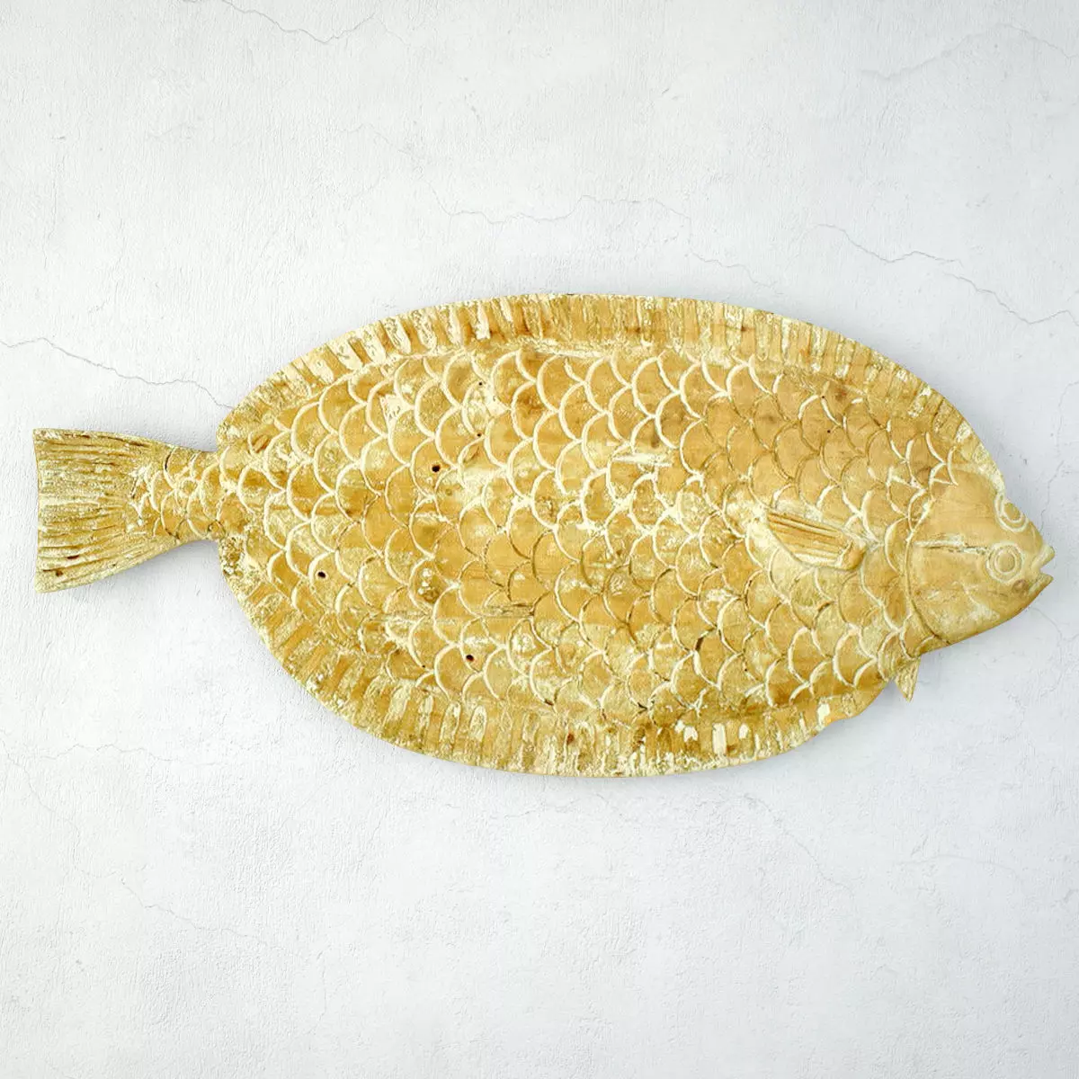 Monumental American Country Style Hanging Fish Sculpture 3D model_0