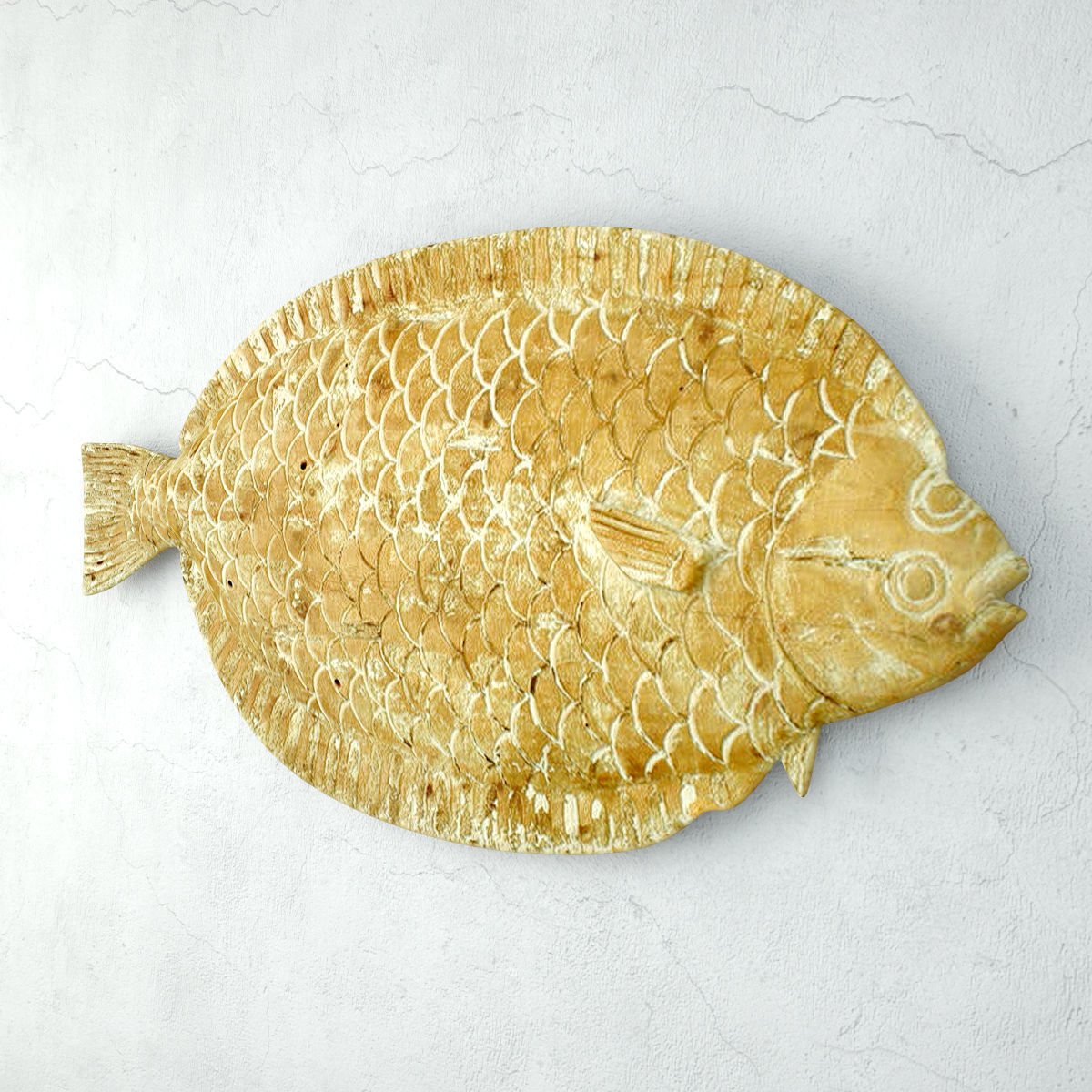 Monumental American Country Style Hanging Fish Sculpture 3D model_3