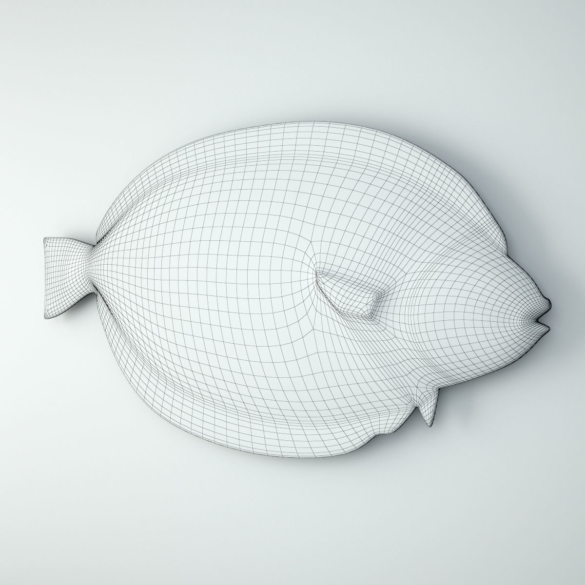 Monumental American Country Style Hanging Fish Sculpture 3D model_4