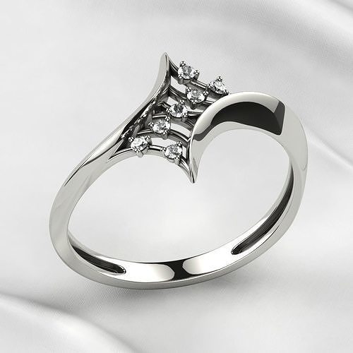 Fashion Gold Ring 3D print model