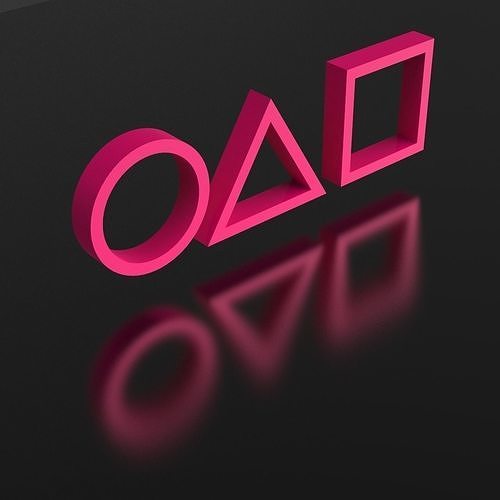 Squid Game Logo Free 3D model