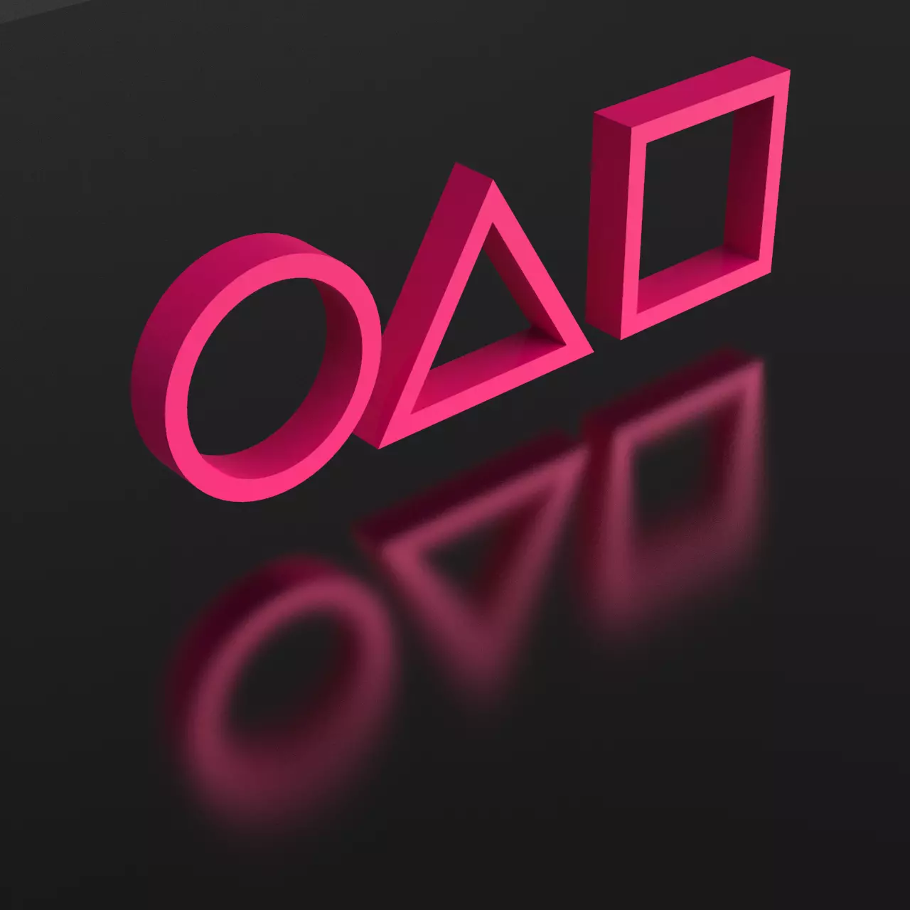 Squid Game Logo Free 3D model