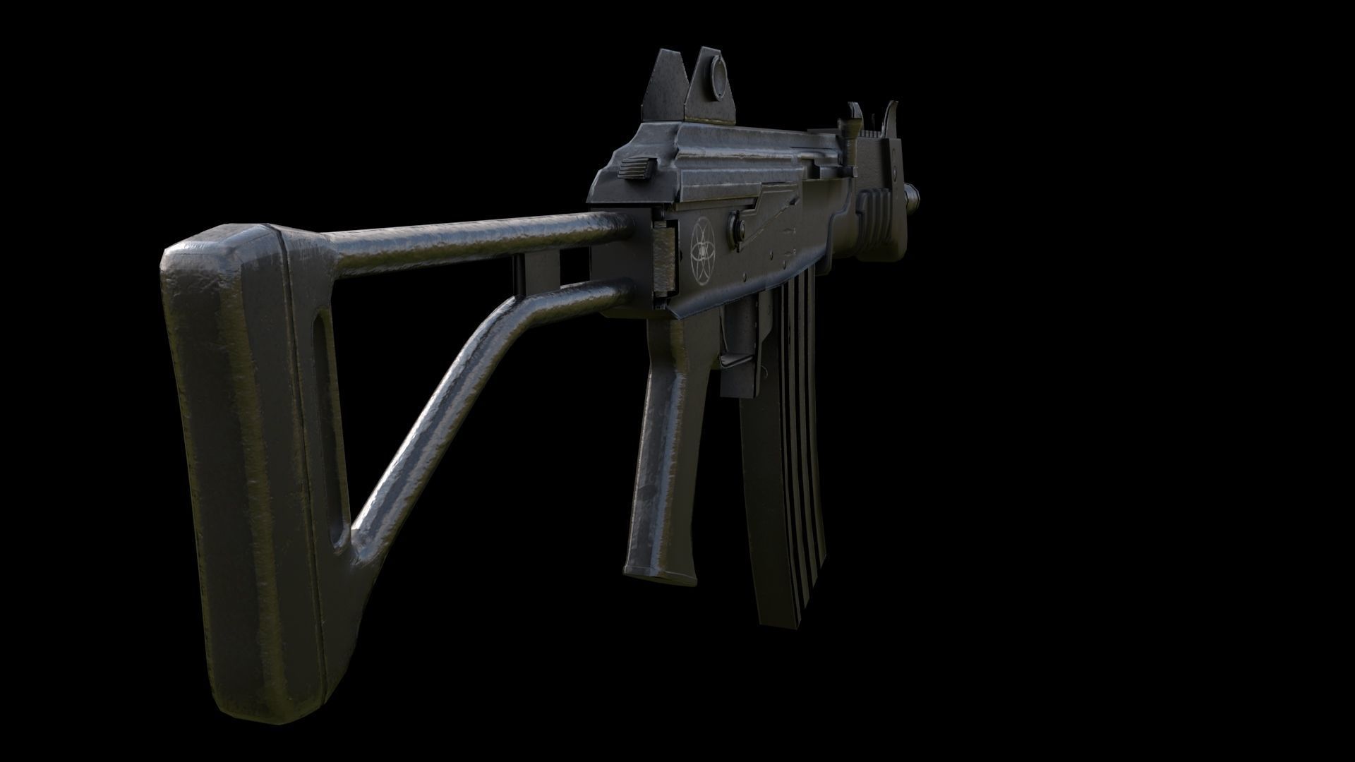 Imi galil mar microgalil Low-poly 3D model_2