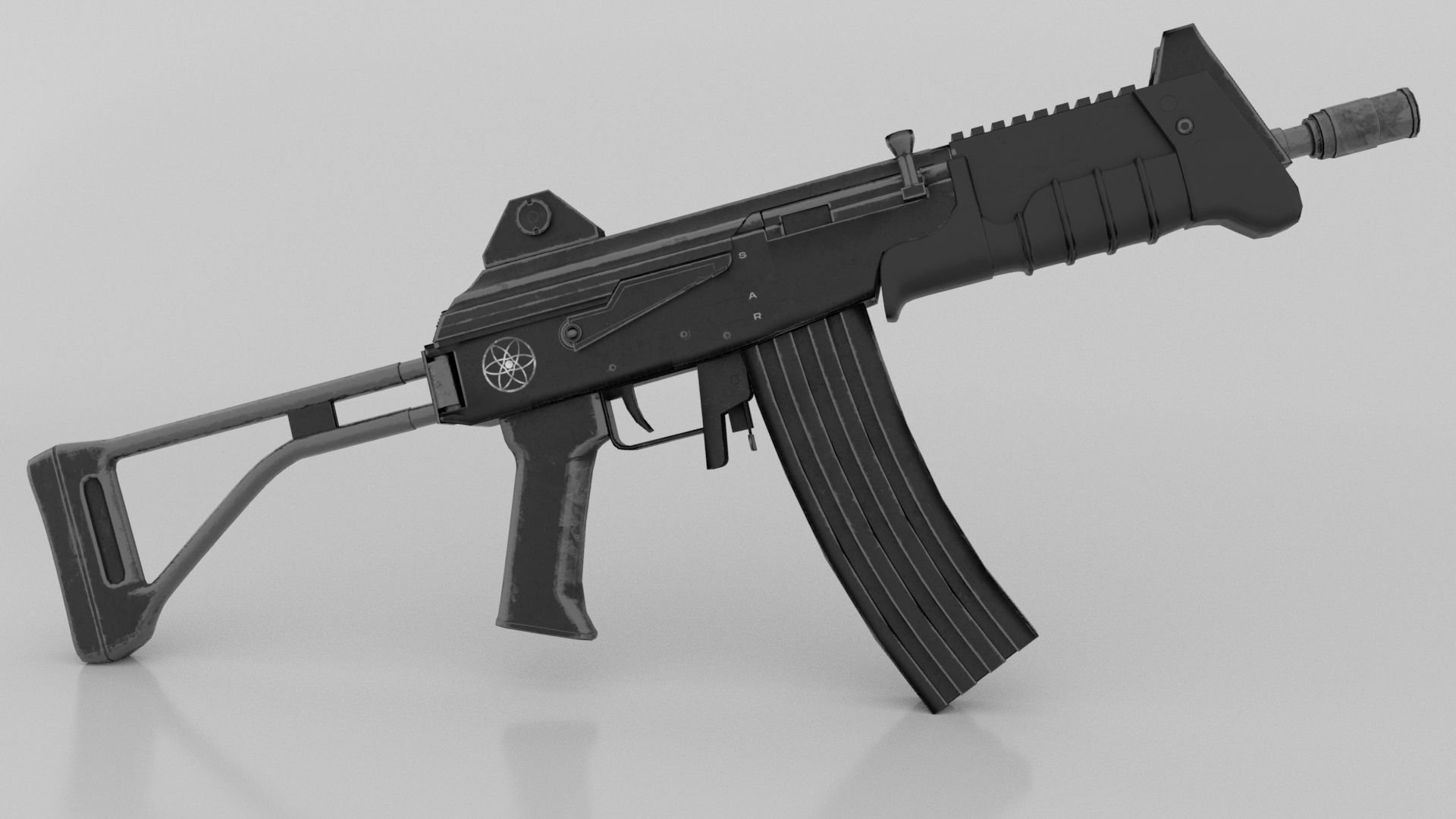 Imi galil mar microgalil Low-poly 3D model_3