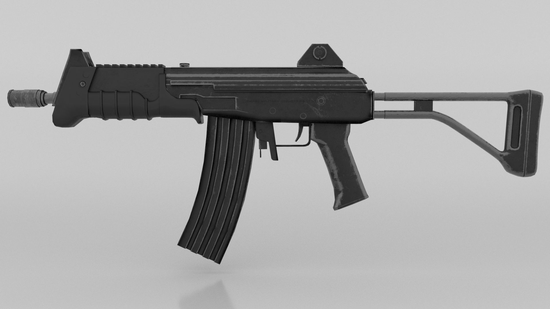 Imi galil mar microgalil Low-poly 3D model_6