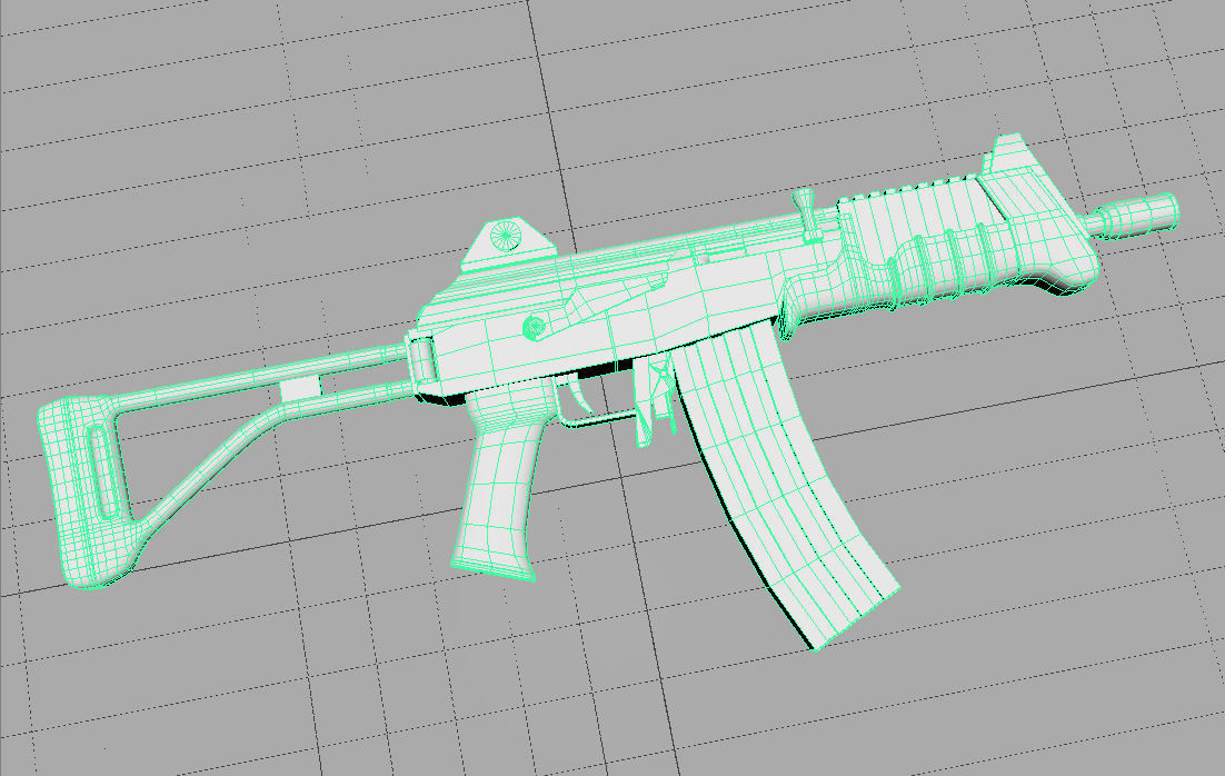 Imi galil mar microgalil Low-poly 3D model_7