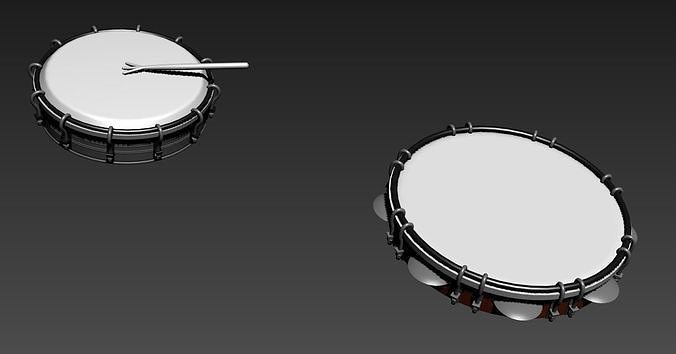 instruments drum Free 3D model