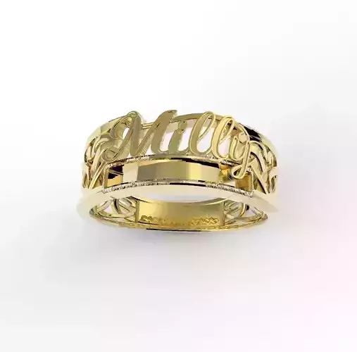 Milly name ring