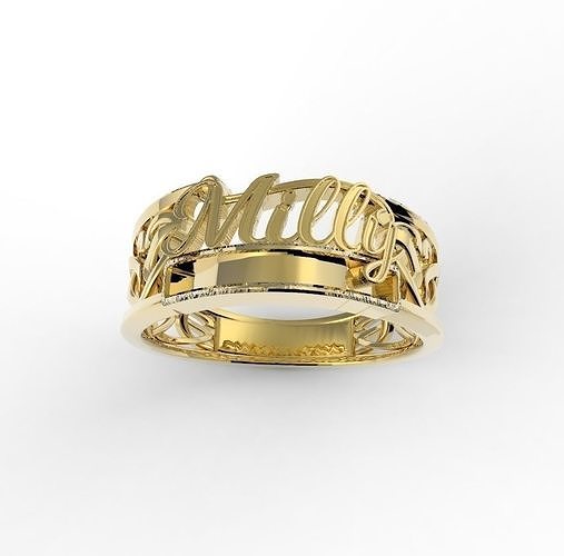 Milly name ring