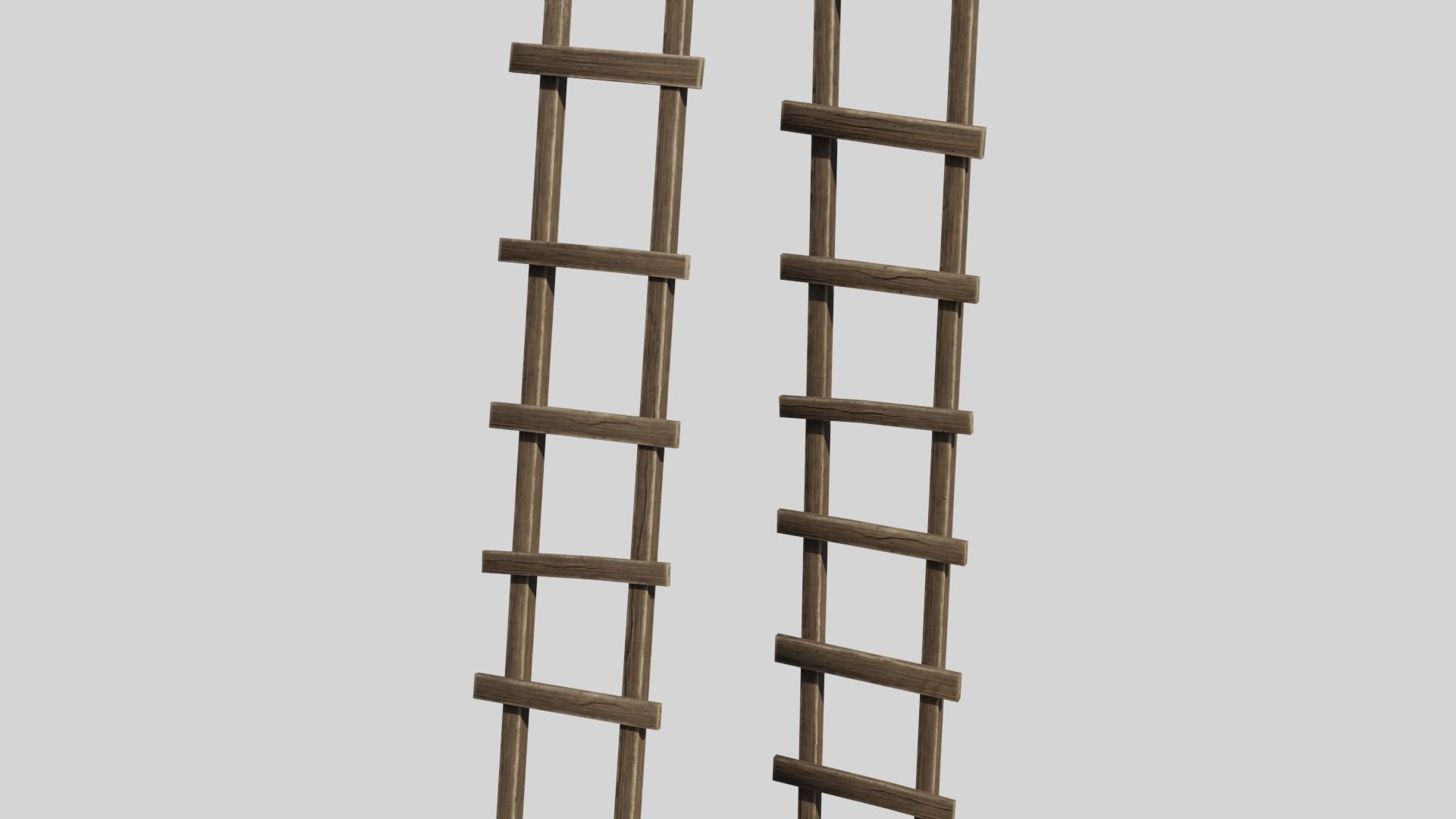 Modular Wooden Props Low-poly 3D model_7