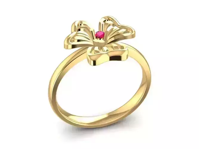 Bow Knot Gemstone Ring for Women 1679