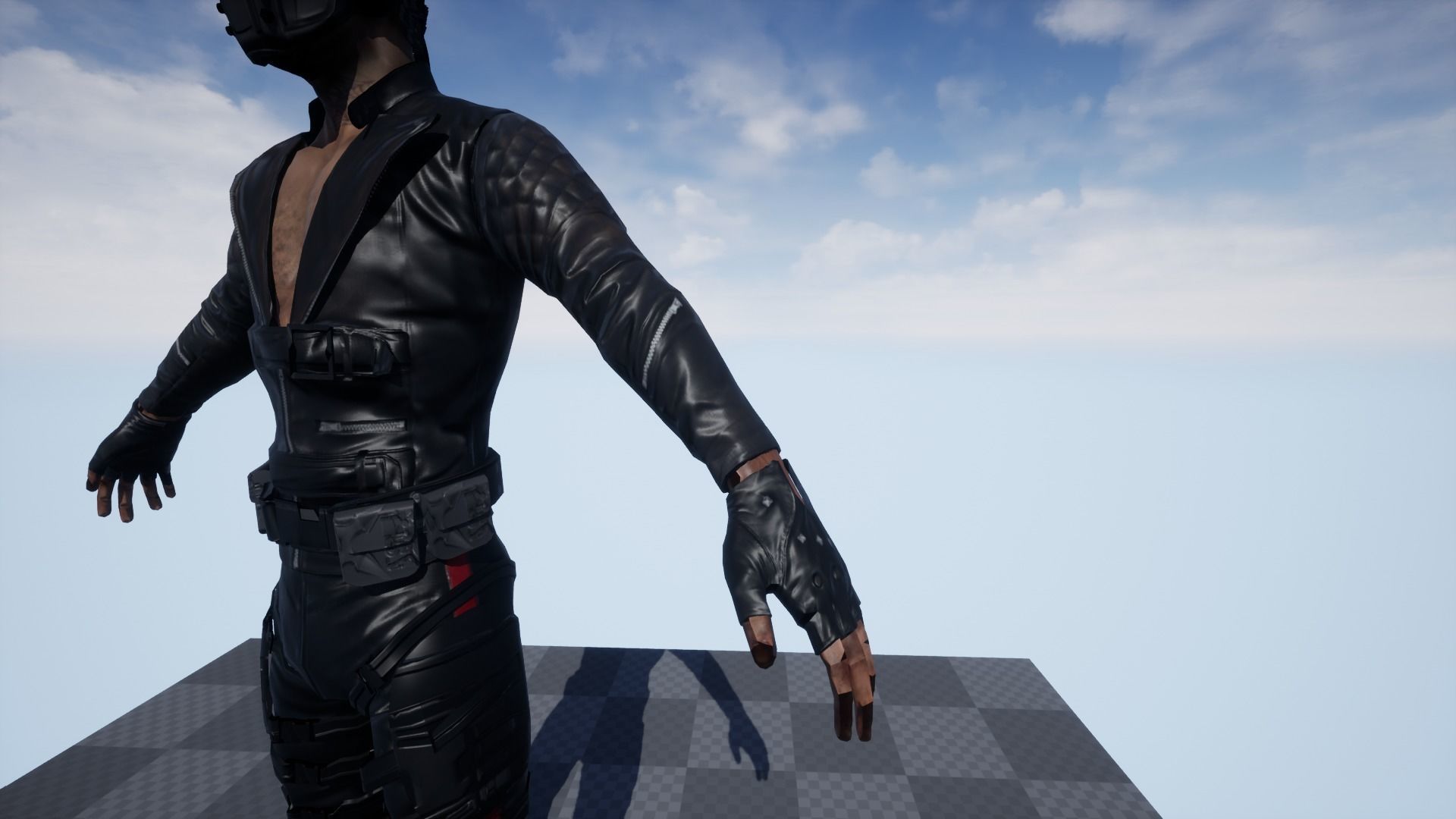 Cyberpunk Sci-Fi Tough Thug 3D model_5