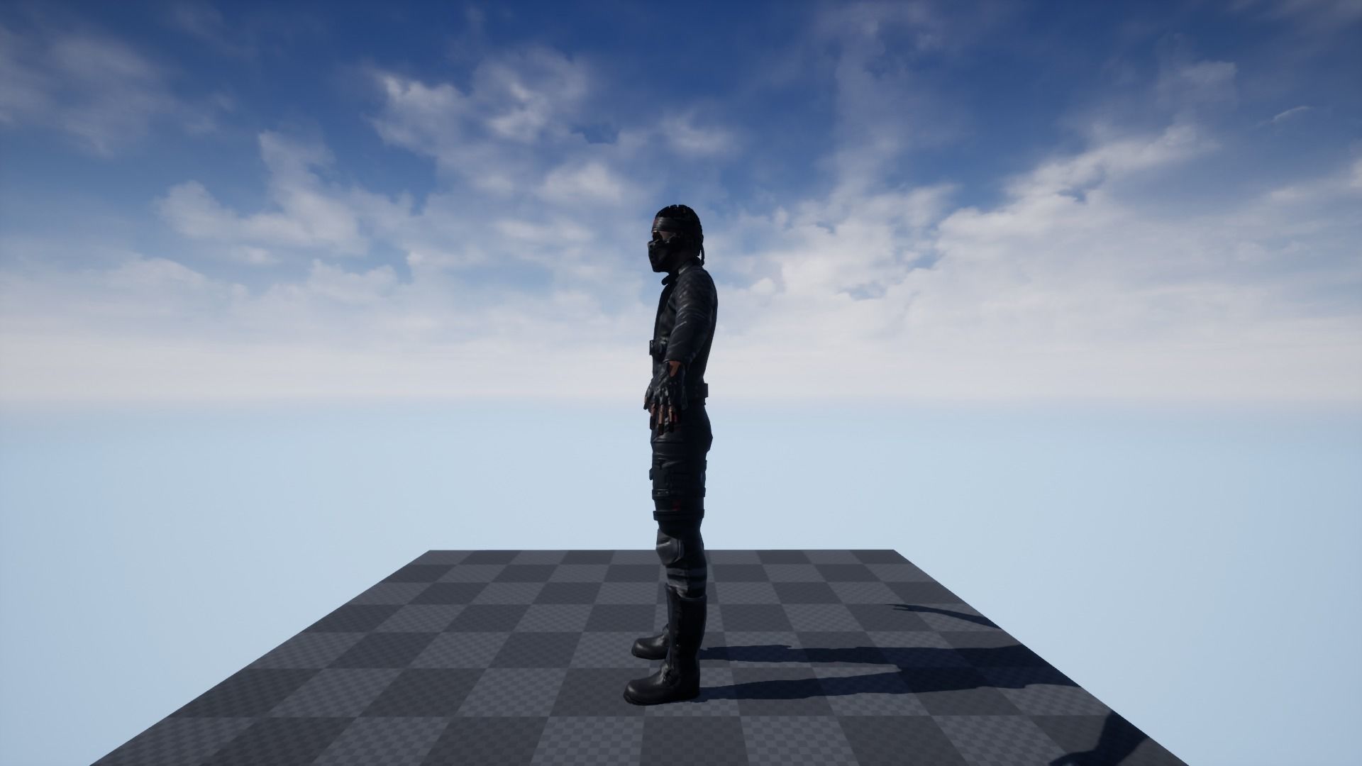 Cyberpunk Sci-Fi Tough Thug 3D model_2