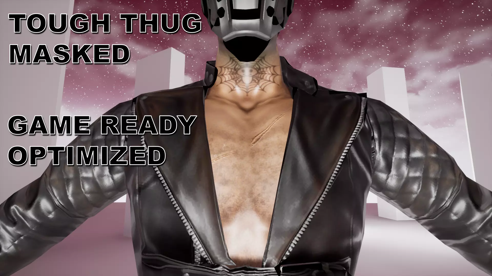 Cyberpunk Sci-Fi Tough Thug 3D model_0