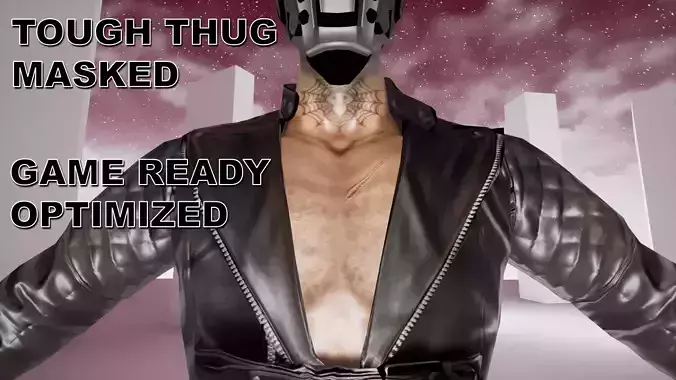 Cyberpunk Sci-Fi Tough Thug