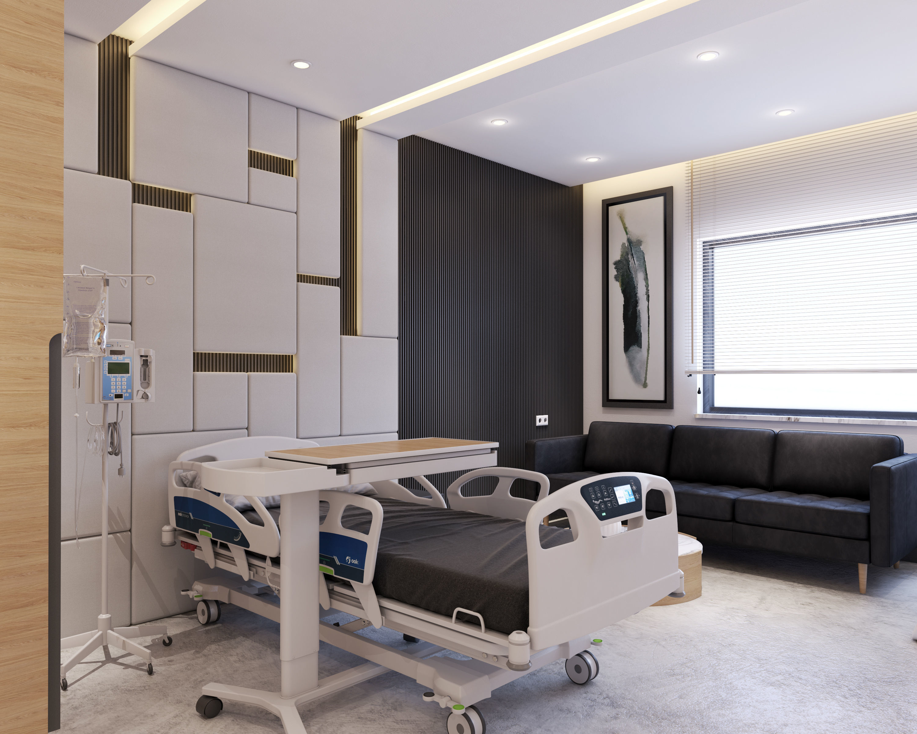 3D Hospital Room Interior 3D Scene 3D Model 3D model_1