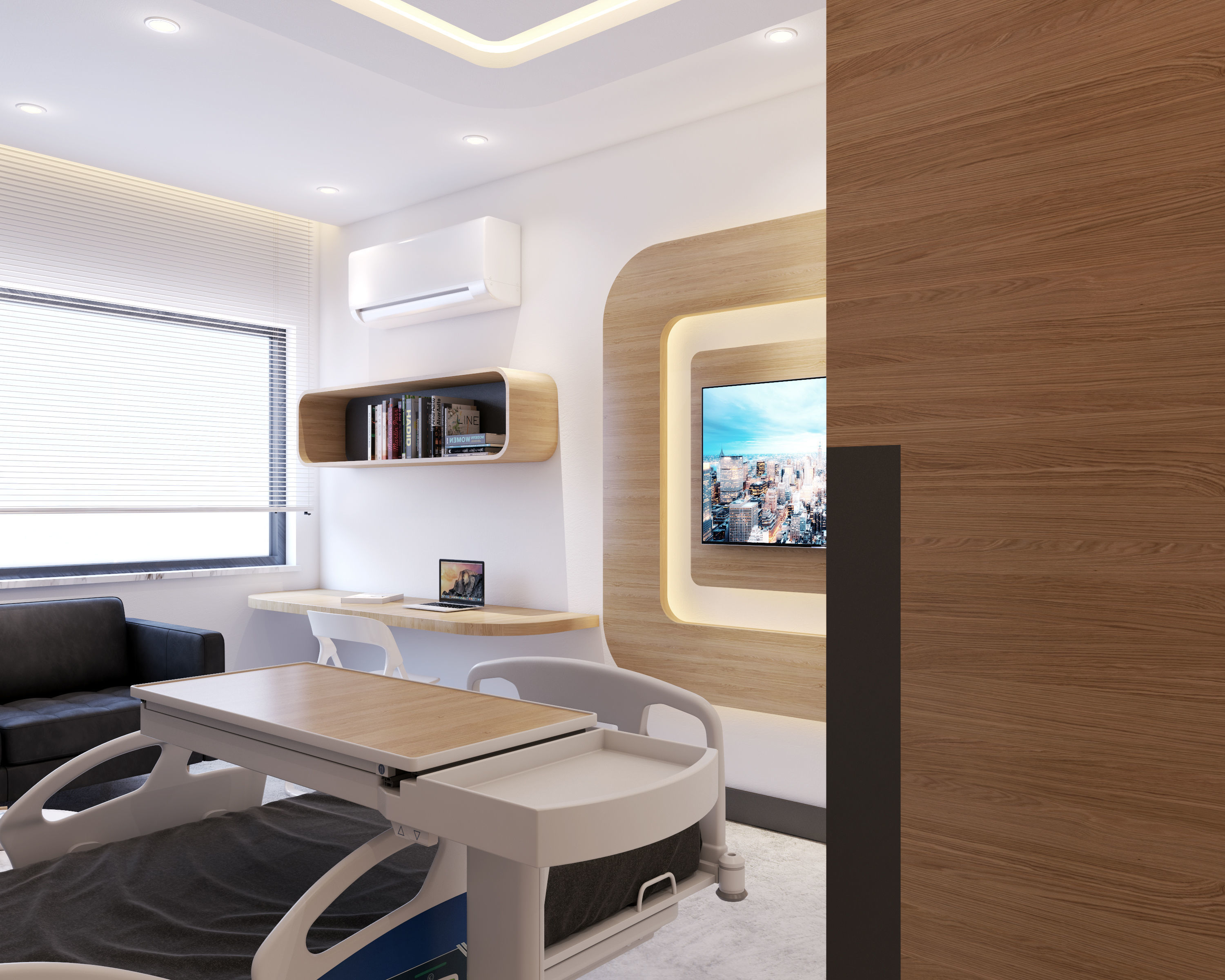 3D Hospital Room Interior 3D Scene 3D Model 3D model_3