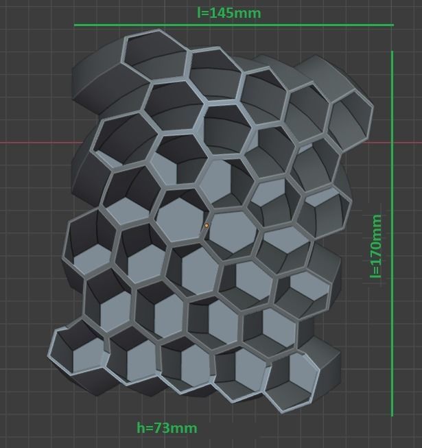 general plastic pen holders  3D print model_2