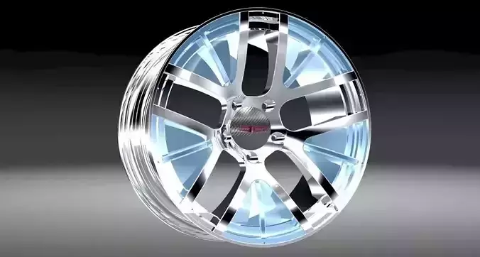 Truck rim with inserts Free 3D model