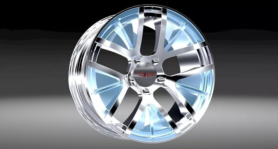 Truck rim with inserts Free 3D model