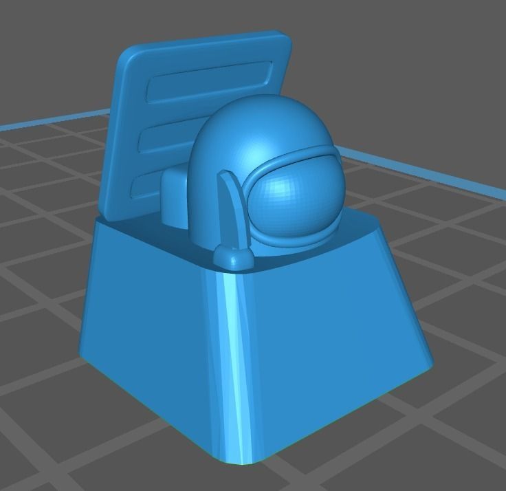 Keycap Among Us Impostor 3D print model_1