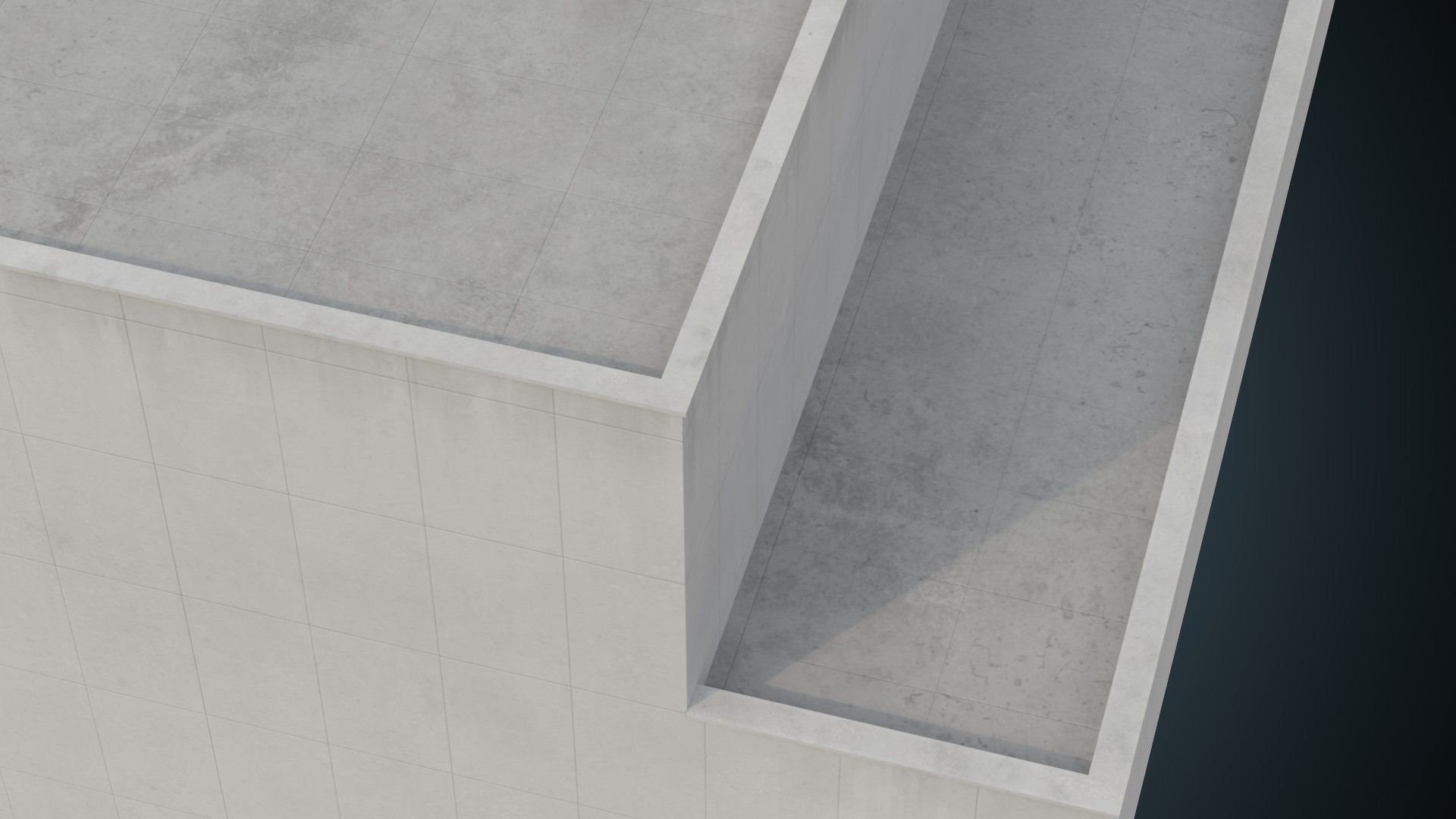 Building 7B Low-poly 3D model_6