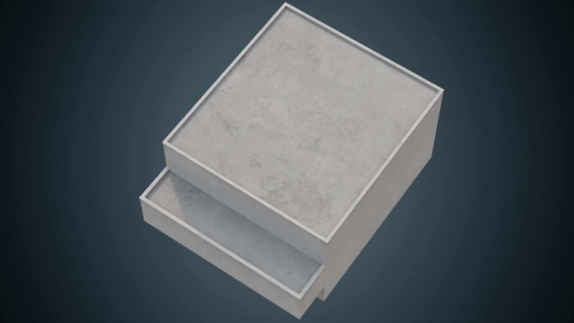 Building 7B Low-poly 3D model_2