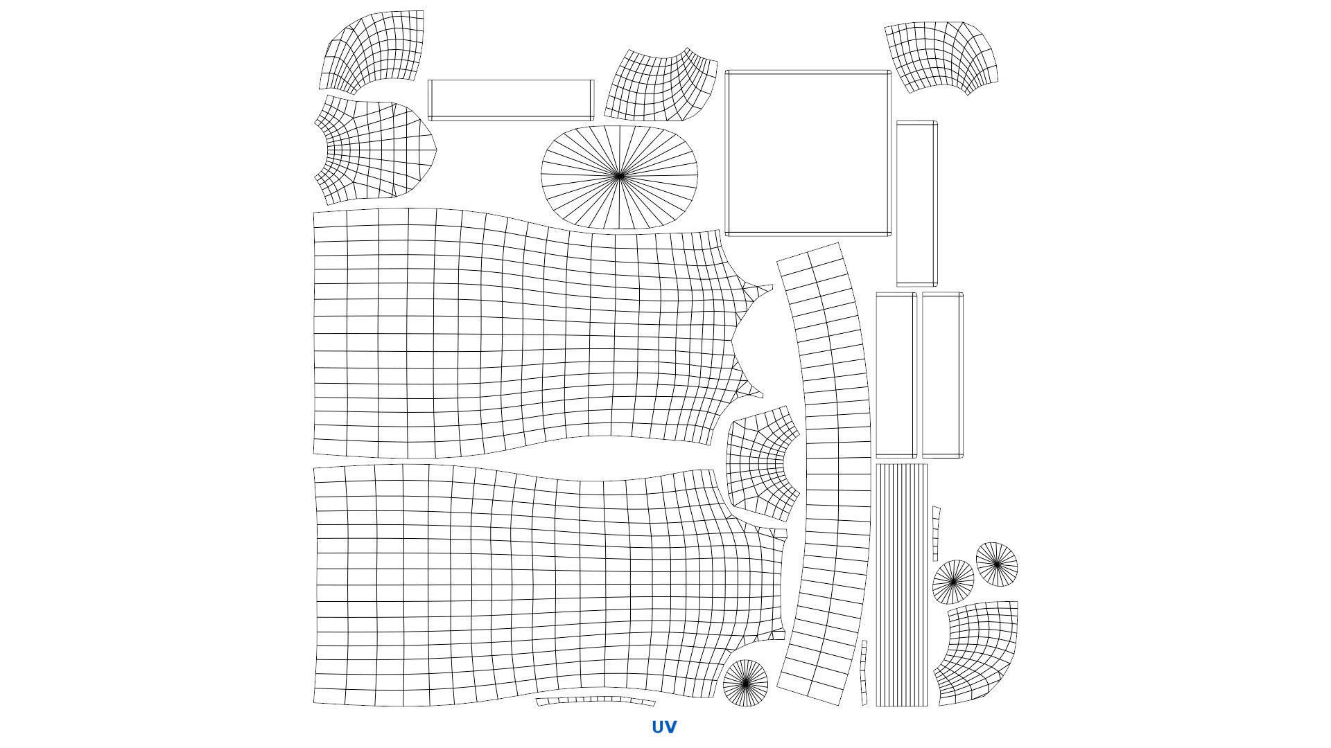 Building 7B Low-poly 3D model_13