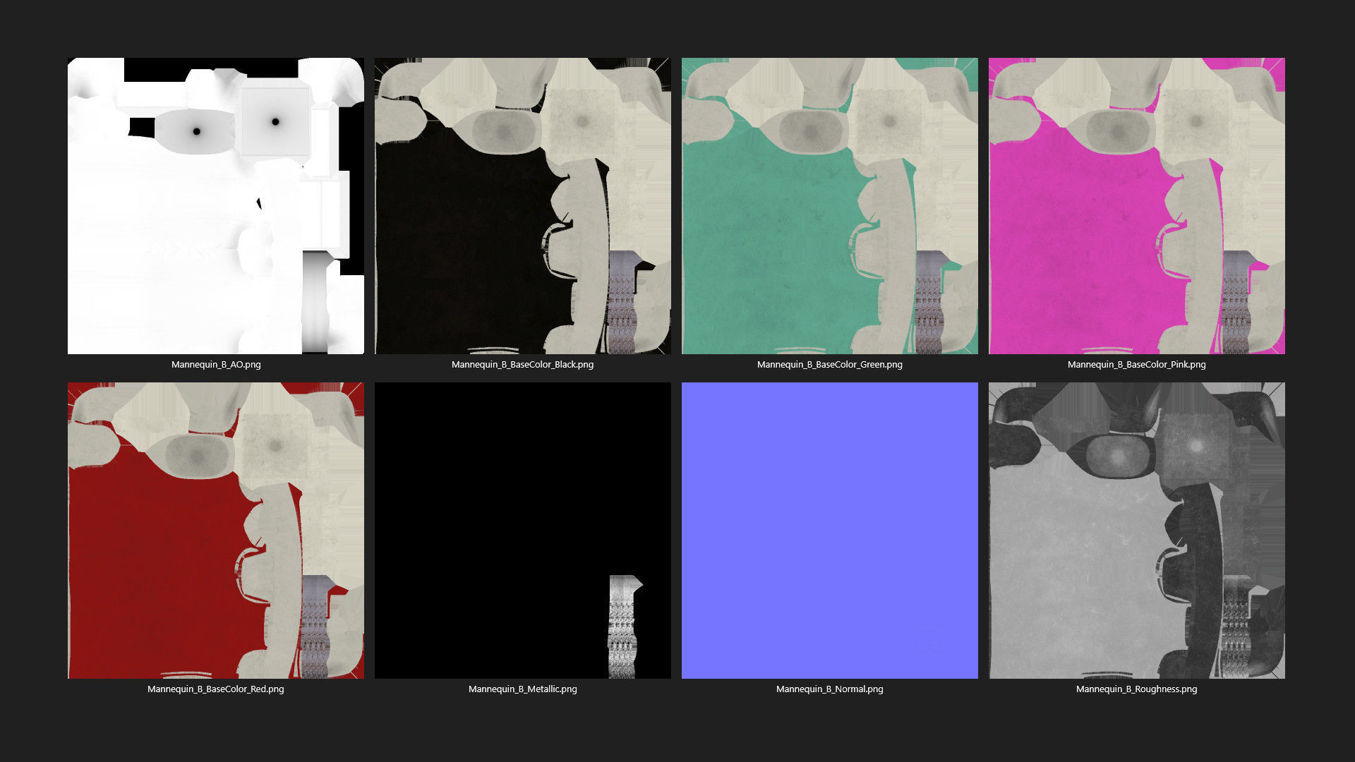 Building 7B Low-poly 3D model_14