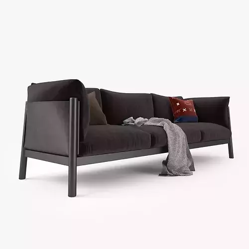 De Padova Yak Three Seater Sofa 3D model 5