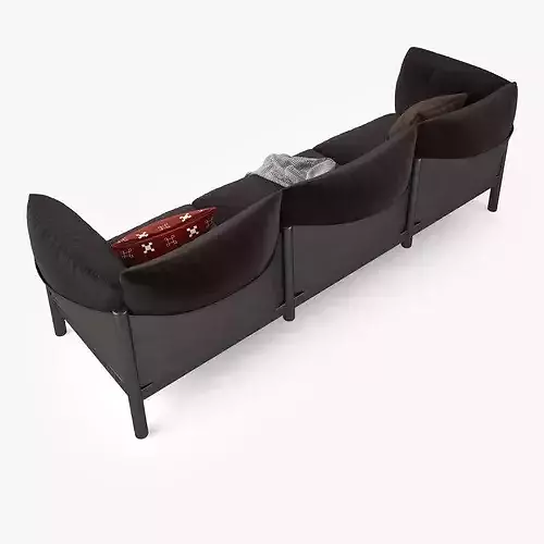 De Padova Yak Three Seater Sofa 3D model 7