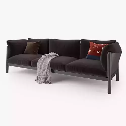 De Padova Yak Three Seater Sofa 3D model 3