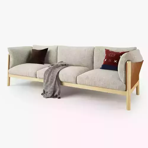 De Padova Yak Three Seater Sofa 3D model