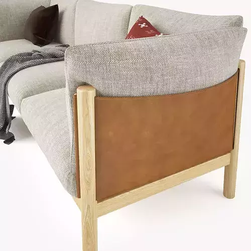 De Padova Yak Three Seater Sofa 3D model 6