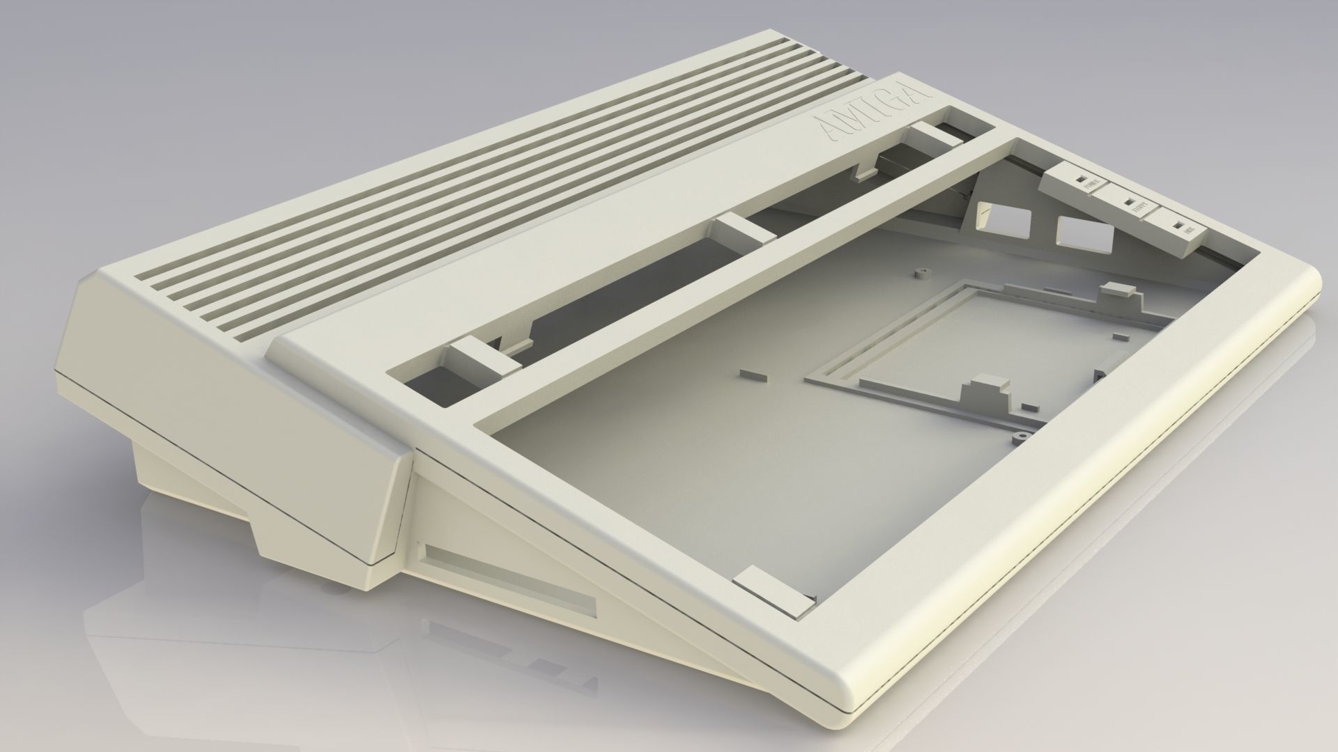 Commodore Amiga 600 enclosure 3d print model 3D print model_3