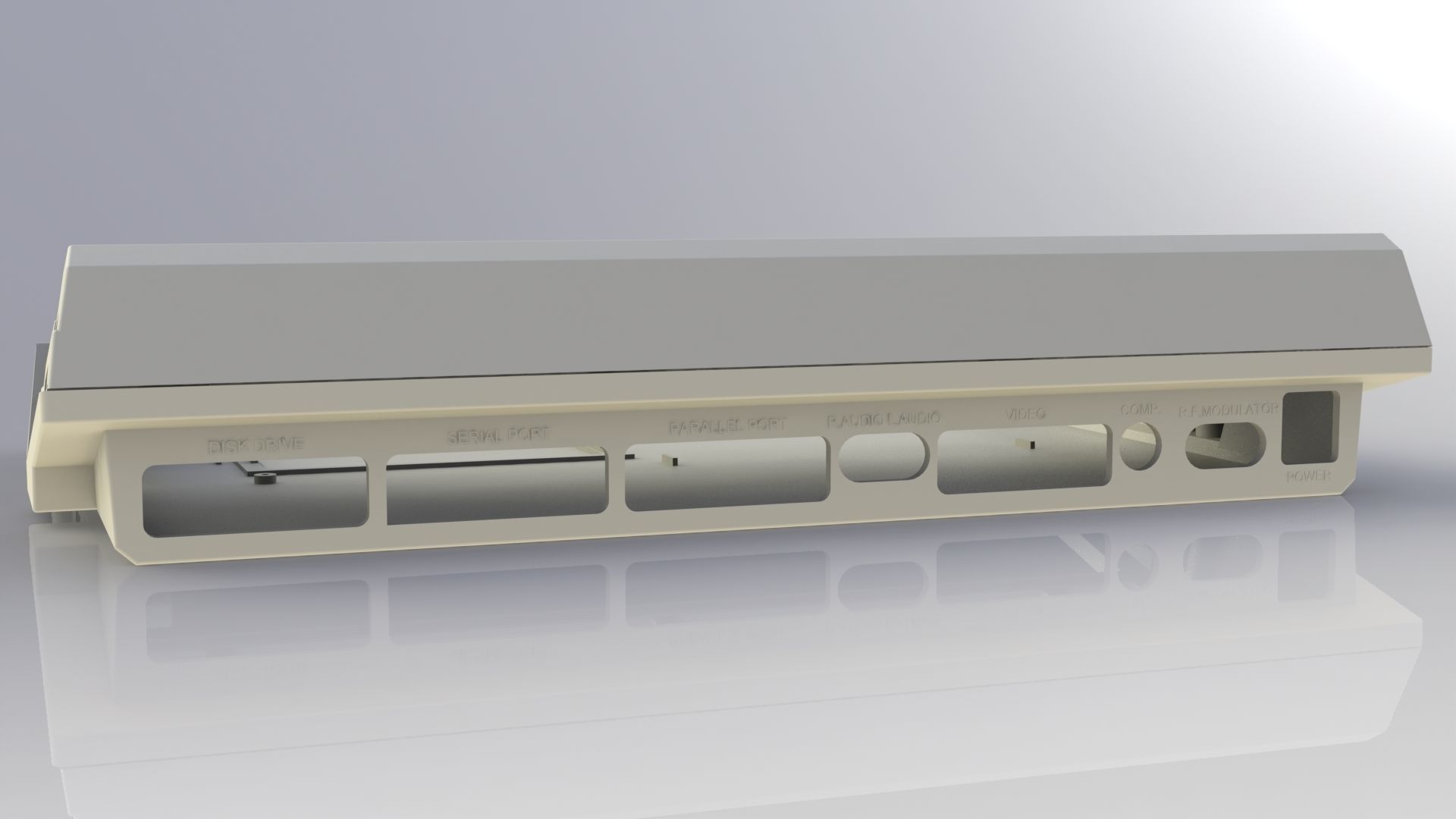 Commodore Amiga 600 enclosure 3d print model 3D print model_2