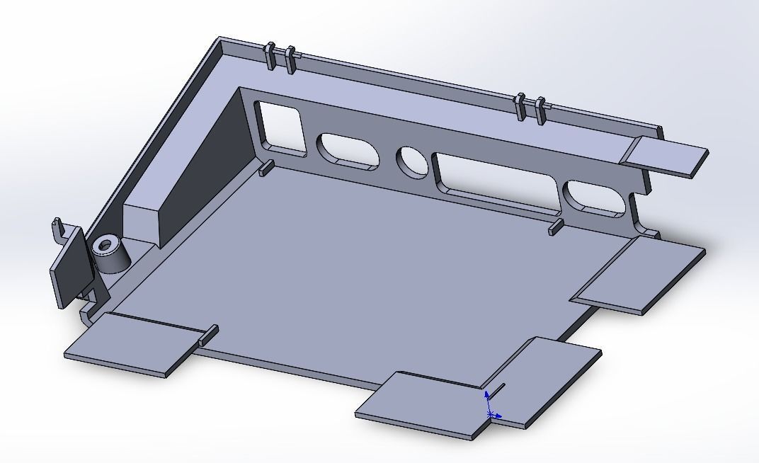 Commodore Amiga 600 enclosure 3d print model 3D print model_20
