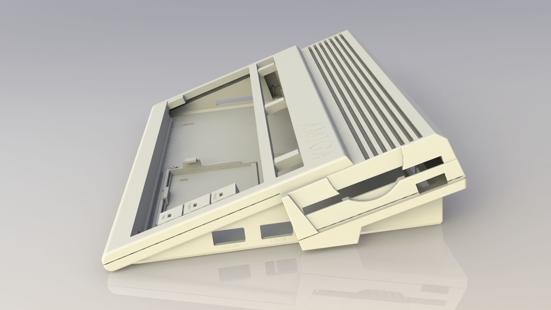 Commodore Amiga 600 enclosure 3d print model 3D print model_0
