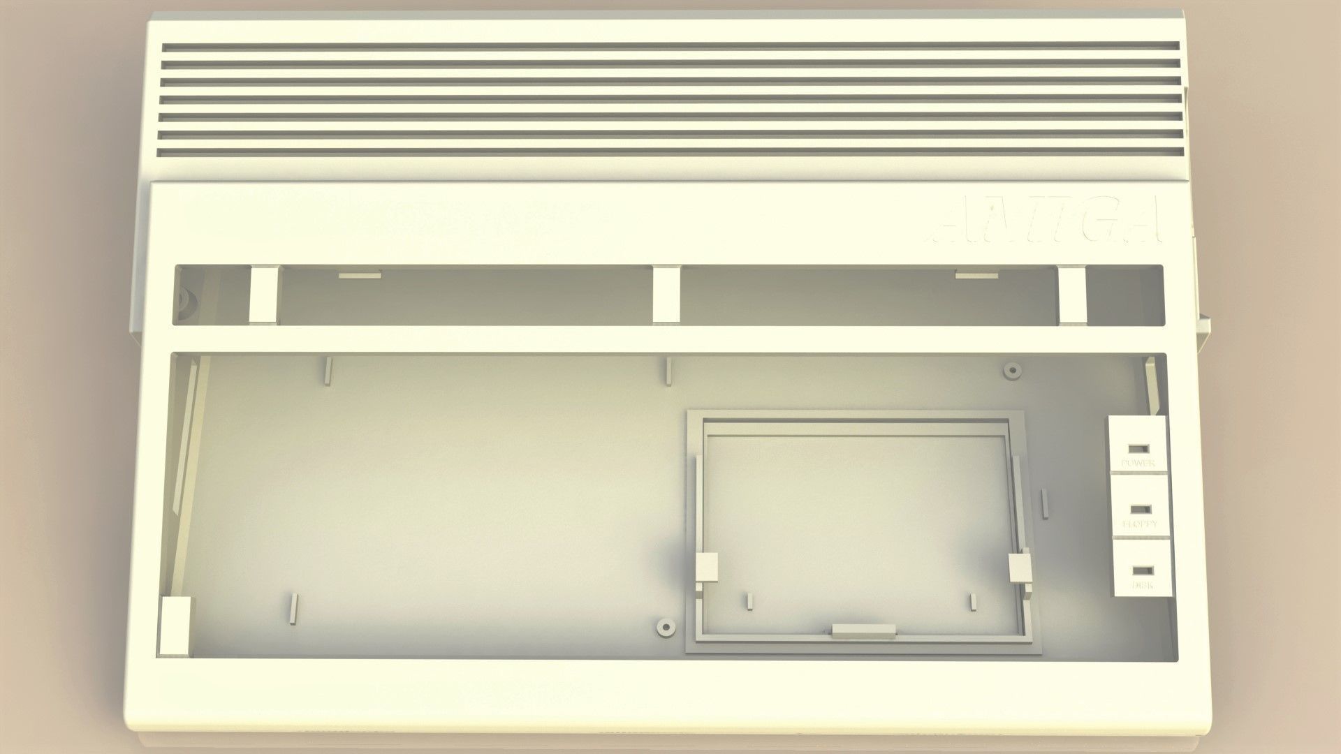 Commodore Amiga 600 enclosure 3d print model 3D print model_4