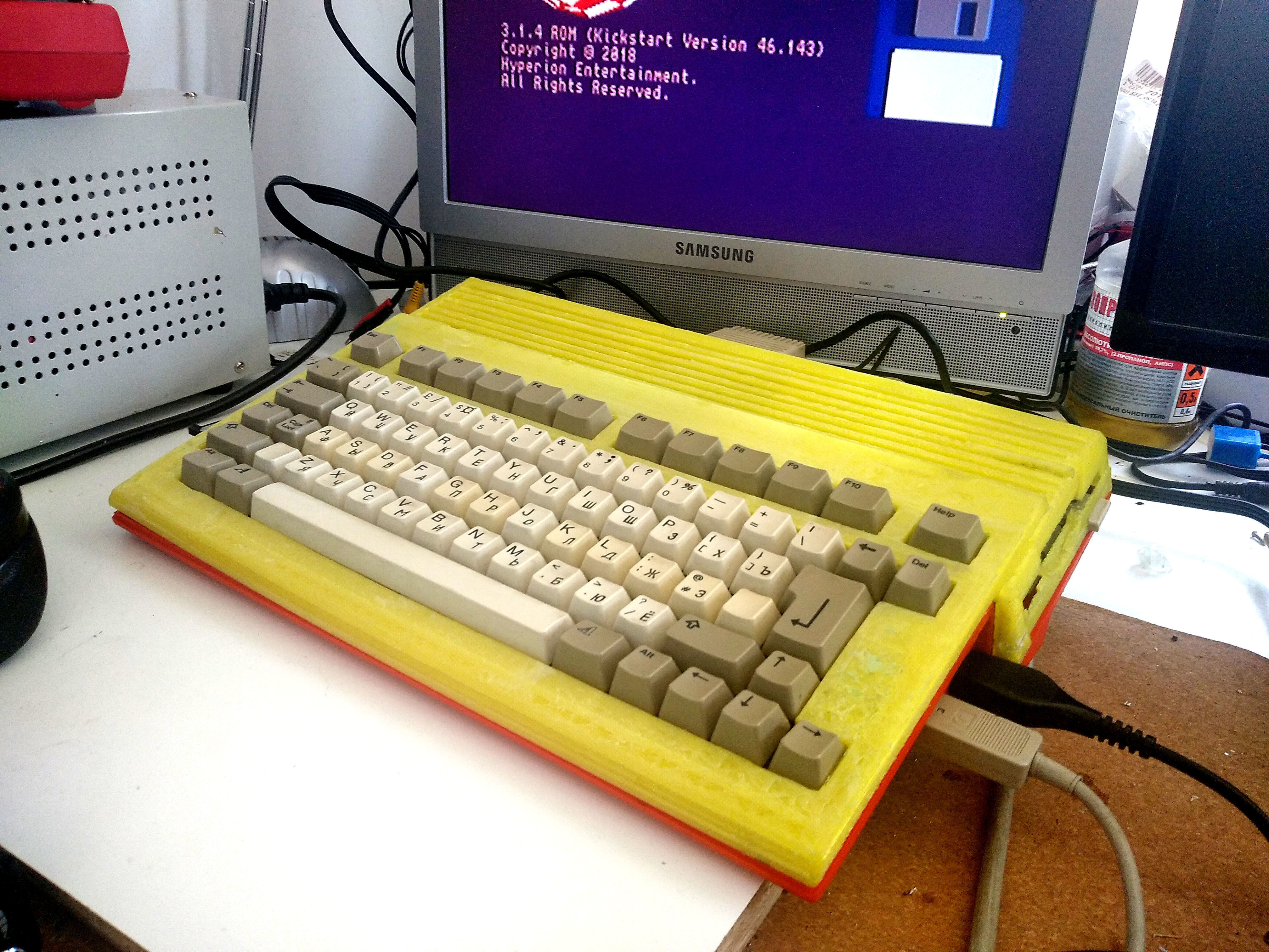 Commodore Amiga 600 enclosure 3d print model 3D print model_19