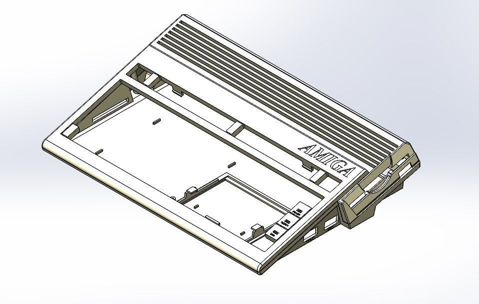 Commodore Amiga 600 enclosure 3d print model 3D print model_8