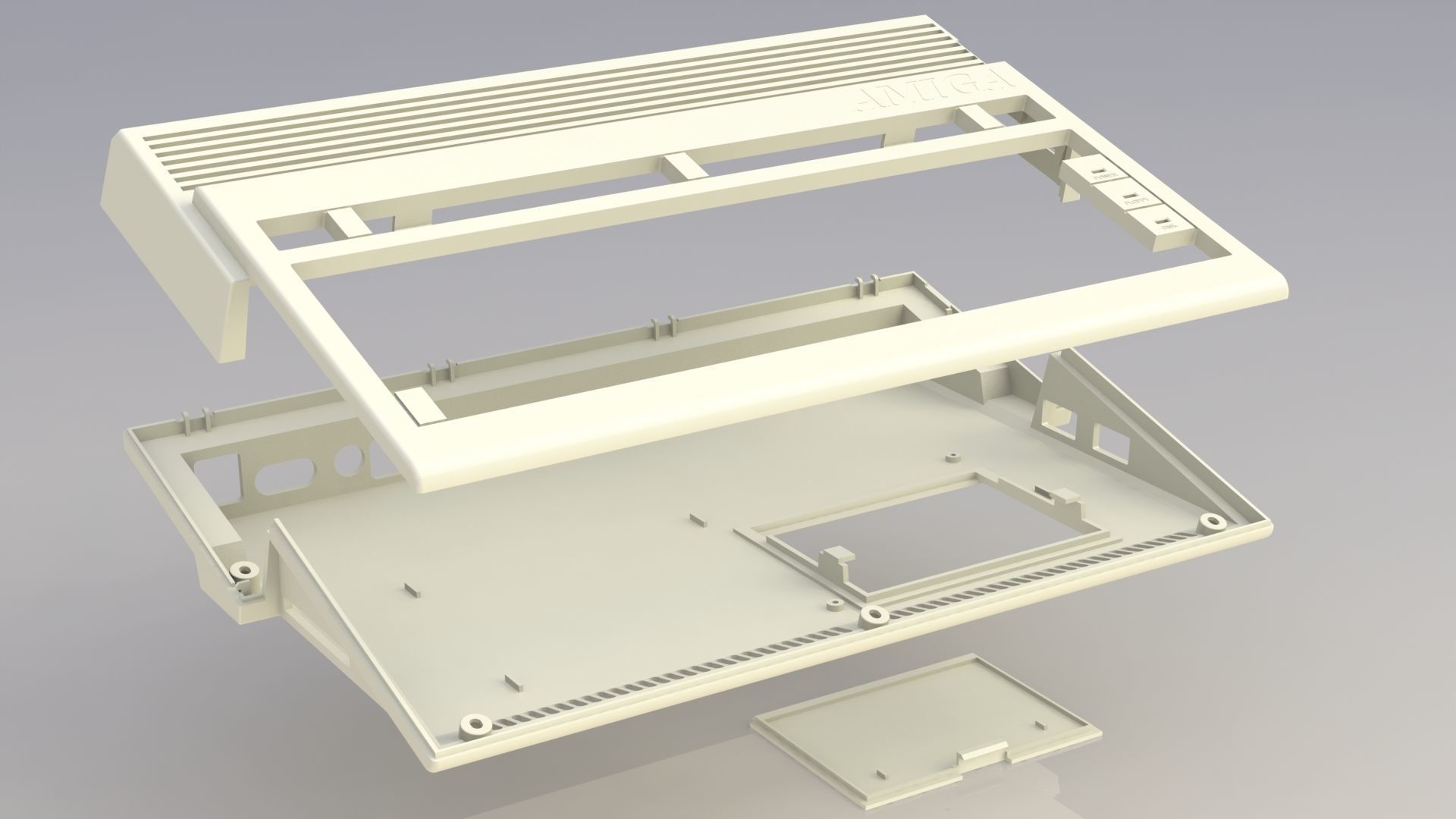 Commodore Amiga 600 enclosure 3d print model 3D print model_5